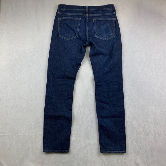J Crew Mens Pants 31 Blue Jeans 484 Stretch Slim Tapered Japanese Denim 31x30 - Picture 11 of 14